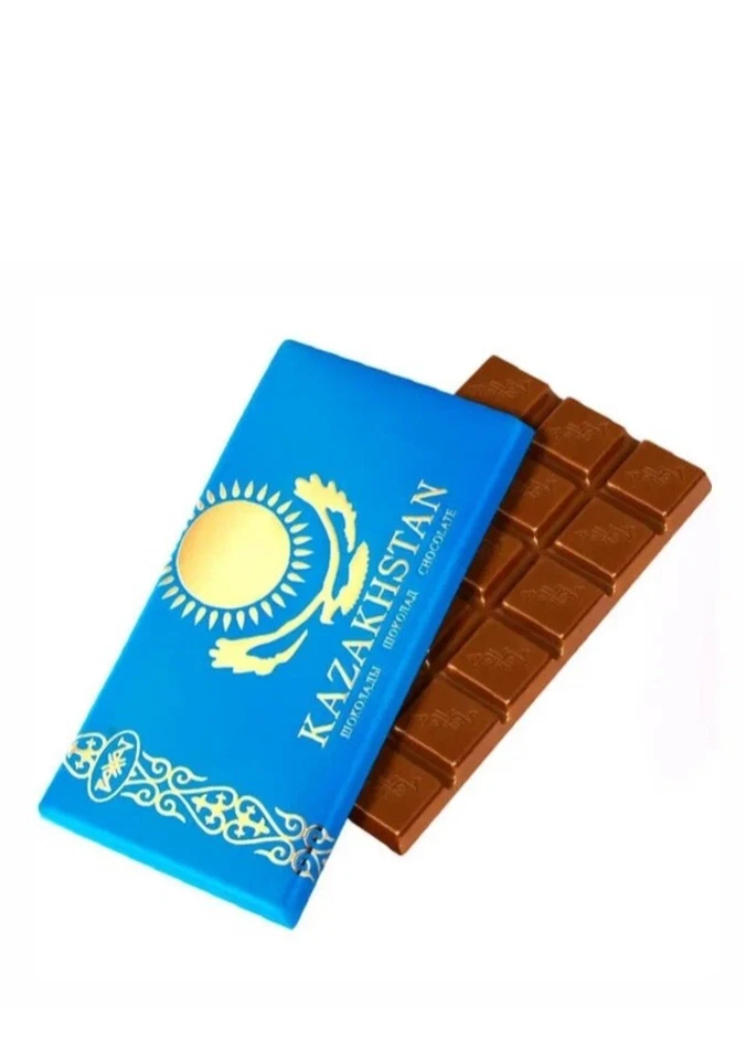 El mejor chocolate con leche kazajo 20 piezas BANDERA KAZAJA (2000 gramos) Foto 1 de 1