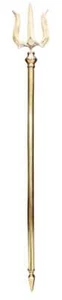 Mahadev Trishul Lord Shiva Brass Trishul Hindu Puja Home Temple 6.2*2*47.5 Inch - Picture 1 of 2