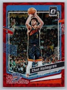 2023-24 Panini Donruss Optic Chet Holmgren #114 Red Scope Prizm - OKC - Picture 1 of 2