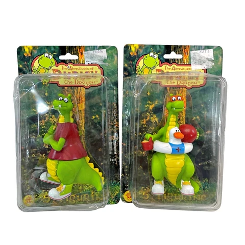 1995 Dragon Tales Dudley the Dragon Swimming Baseball Player Figurines Swimmer Cover
