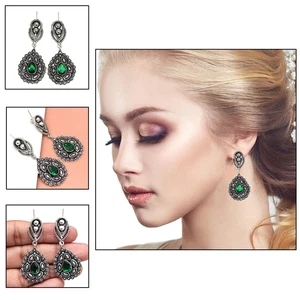 925 Silver Sterling Earring Jewelry Gemstone Handmade Emerald - Picture 1 of 11