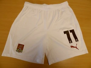 NORTHAMPTON TOWN FC | 11 | MITCH PINNOCK | MATCHWORN SHORTS 2023/2024 | Size L - Imagen 1 de 3