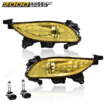 Fit For 2011-2013 Hyundai Sonata Bumper Fog Driving Lights Front Yellow Lamps - Изображение 1 из 4