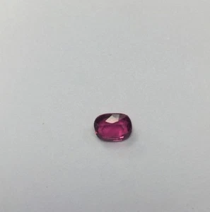 Natural Ruby.    .97 Carat Weight. 6.7x 5.4mm. - Picture 1 of 12