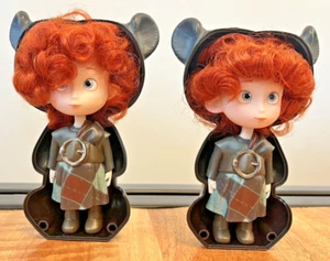 RETIRED 2012 2-PC DISNEY PIXAR BRAVE TRANSFORMING TRIPLETS DOLLS FIGURES (Z) - Picture 1 of 5