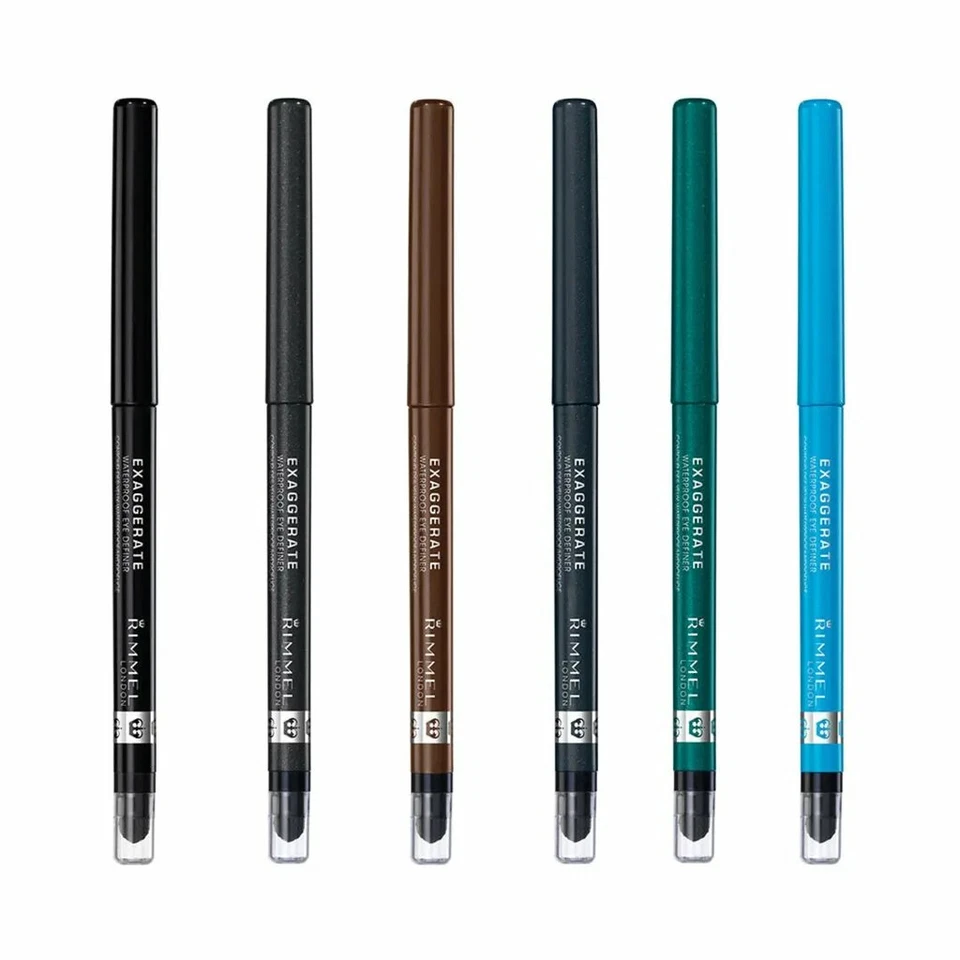 Rimmel London Exaggerate Waterproof Eyeliner Eye Definer - Choose Your Shade - Image 1 of 1