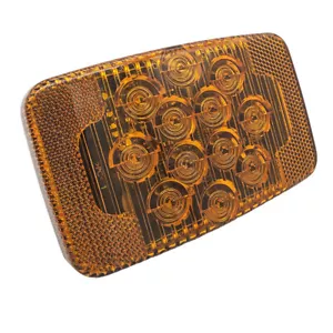 LED Indicator Light 24V Tail Light Amber Lens TYRI 1409A - Picture 1 of 4