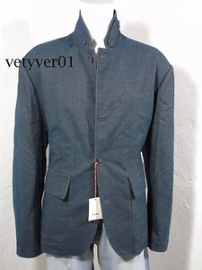 NWT JACK SPADE Griffith Cotton Herringbone Tweed Down Blazer Blue Gray size XXL - Picture 1 of 12