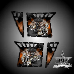 Pro Armor Door Graphics Kit Polaris RZR XP 900 RZR S 800 07-14 Outlaw Orange - Picture 1 of 1