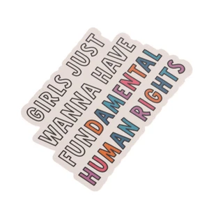 Empowerment & Reproductive Rights Weatherproof Vinyl Sticker Feminist & Roe - Photo 1/10