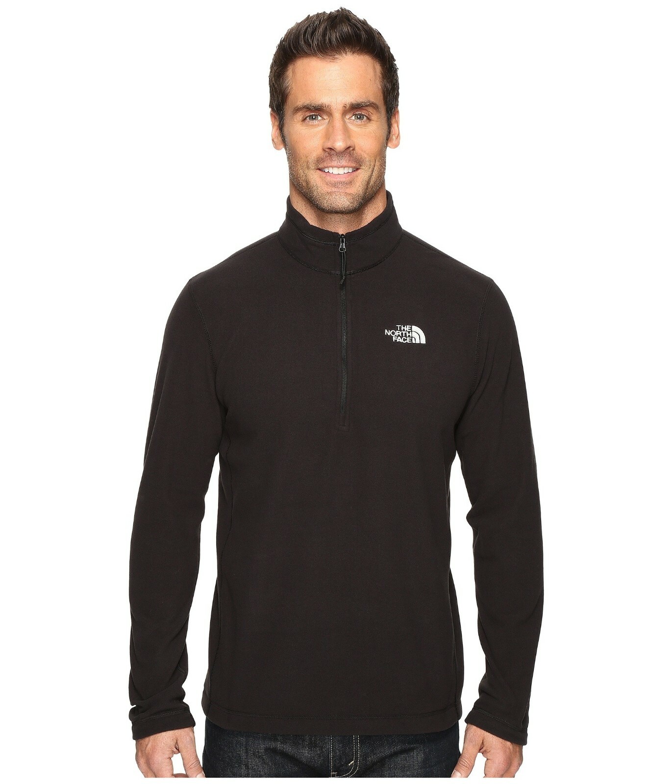 The North Face TKA 100 Glacier 1/4 Zip Men's- TNF Black