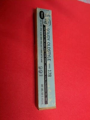 Goudy Old Style Series 178 Figures 8 Point American Type Founders Co New - Image 1 of 4