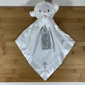 NEW Baby Aspen Bedtime Blessings Prayer LAMB Rattle Lovie Security Blanket Lovey