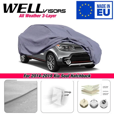 Cubierta de coche resistente al agua WELLvisors 3-6898179WN para Kia Soul Hatchback 14-2019 Foto 1 de 4