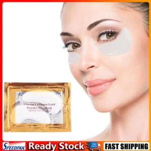 1 Pair Gold Crystal Collagen Eyes Mask Nourish Hydrating Lifting Gel Eye Patches - Picture 1 of 11