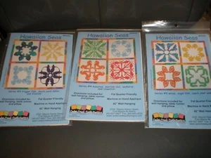 Lot of 3 Cedar Creek Quilt Patterns for Hawaiian Seas Wall Hanging Kit - Picture 1 of 3