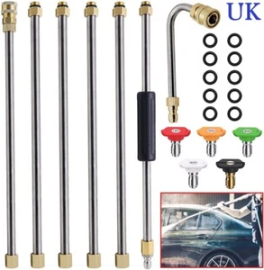 Gutter Roof Window Cleaning Tool Pressure Washer  Extension Wand 4000PSI & 5 Tip - Picture 1 of 7
