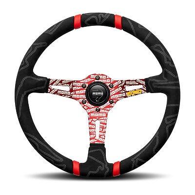 MOMO Steering DRIFTING 350Φ 85mm DEEP BK Leather/BK Spoke MOMO Steering DRIFTING 350Φ 85mm DEEP BK Leather/BK Spoke