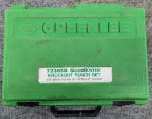 Greenlee 7238SB Slug Buster Knockout Punch Set 1/2"-2" Conduit - Picture 1 of 6