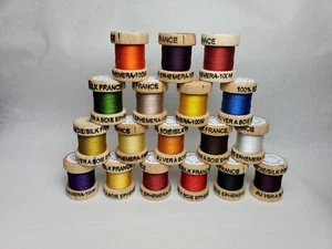 EPHEMERA PURE SILK THREAD - BAMBOO ROD WRAPPING THREAD MADE IN FRANCE - Picture 1 of 17