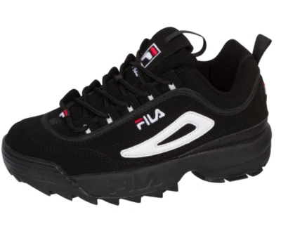 FILA DISRUPTOR II FW04544-014 BLACK/WHITE/VRED FASHION SNEAKER BIG KID'S - Image 1 of 4