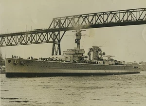 Deutschland Kiel Panzerkreuzer Deutschland Panzerschiff altes Foto 1933 - Bild 1 von 3