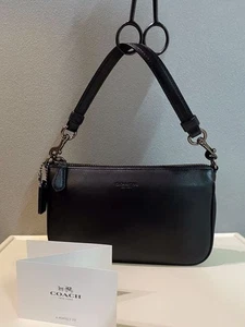 Alte Coach Leder Vintage Schultertasche Handtasche echt schwarz Damen - Bild 1 von 10
