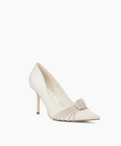 Dune London Womens White Synthetic Medium Bridal Shoes Size EU 36 - Picture 1 of 15