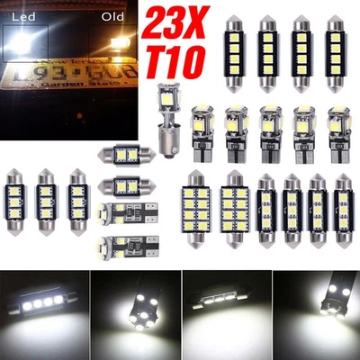 23x LED Luz Interior Coche T10 Cúpula Maletero Mapa Placa Lámpara Bombilla Foto 1 de 4