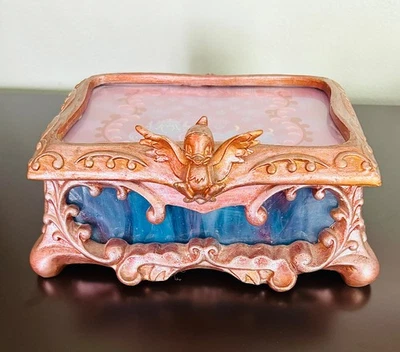 Joyero dorado vitral Cenicienta Disney EDICIÓN LIMITADA 1500 arte Disney Foto 1 de 4