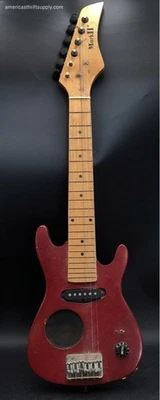 Vintage Mark II Electric Guitar w/ Built-In Speaker Short Scale Red Finish - Image 1 of 4