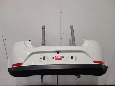 SEAT IBIZA 6J MK4 2011 REAR BUMPER 3 DOOR HATCHBACK WHITE STANDARD MODELS - Image 1 of 4