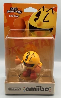 PAC-MAN — НОВЫЙ/ЗАПЕЧАТАННЫЙ Amiibo Nintendo Switch 2 Wii U: Super Smash Bros 2015 РЕДКИЙ - Изображение 1 из 4