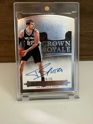 2014-15 Panini Crown Royale Tiago Splitter Auto /35 Spurs - Image 1 of 2