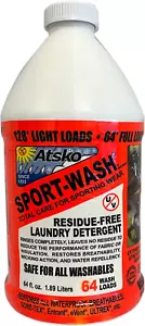 Atsko Sno-Seal SPORT WASH LAUNDRY DETERGENT, Liquid, 64 Fl Oz (Pack of 1), Unsce - Picture 1 of 12