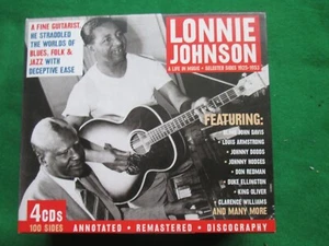 LONNIE JOHNSON - A LIFE IN MUSIC - 100 SIDES - JSP -  4 CD SET - Imagen 1 de 2