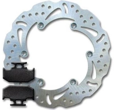 Rear Stainless Steel Brake Disc Rotor + Pads for Suzuki RM 250 RM250 (1989-1995) - Image 1 of 3