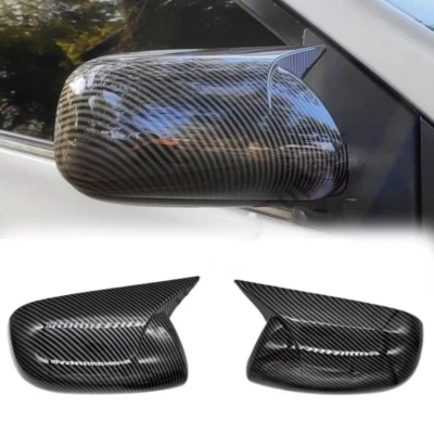 1Pair Carbon Fiber Car Rearview Mirror Cap Cover Trim For Toyota Corolla 2007-13 - Image 1 of 4