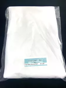 1 Yard White Dri Fit Active Wear Knit Wicking Fabric - 36" x 60" - Picture 1 of 5
