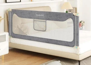 melafa365 Bed Rails for Toddlers, Upgrade Height Adjustable Baby Bed Rail Guard - Picture 1 of 9