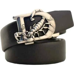 SCORPION CEINTURE CUIR AUTOMATIQUE 35 MMS - Picture 1 of 5
