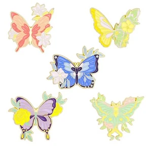 Butterfly Enamel Pins Set Cool Horror Enamel Lapel Pins Brooches for Backpacks S - Picture 1 of 7