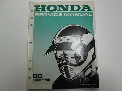 Manual De Taller De Reparación OEM 61KT100 De La Honda XR 250 R XR250R 1986 - Imagen 1 de 4
