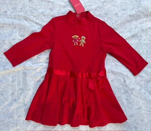 Vestido de gengibre vermelho Gymboree Sugar & Spice Girl novo com etiquetas 18 24 meses - Imagem 1 de 1