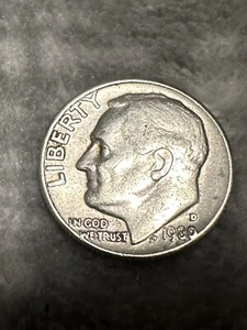 1980 D Rare dime 0 on rim in god we trust errors - Picture 1 of 3