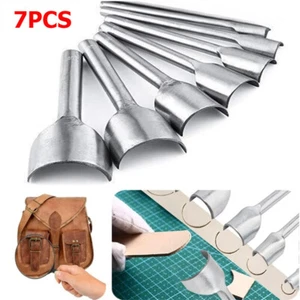 Leather Craft Tools Hole Punch Half-Round Cutter Punch for Strap Belt Bag Wallet - Picture 1 of 11