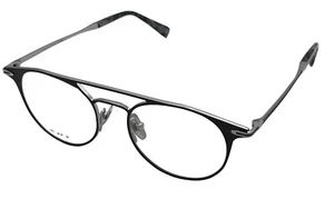 John Varvatos Mens Eyewear Frame Metal Round Frame V169 Black Silver 49mm - Picture 1 of 14