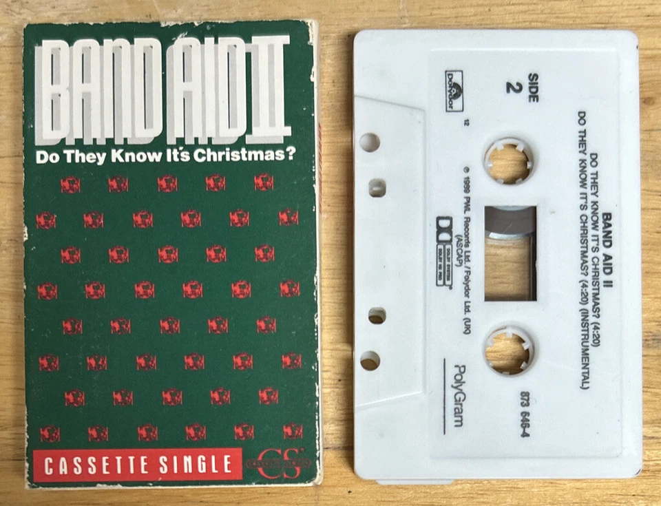 Band Aid II Do They Know It’s Christmas Cassette Single Bananarama Techotronics Foto 1 de 4