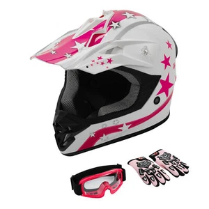 Youth Full Face Helmet DOT Kids Street Dirt Bike Off-Road Motocross ATV UTV - Picture 1 of 34