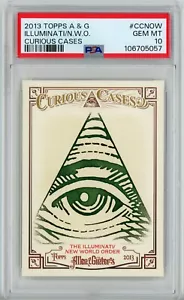 2013 Topps Allen & Ginter CCNOW Illuminati New World Order PSA 10 Gem Mint - Bild 1 von 2
